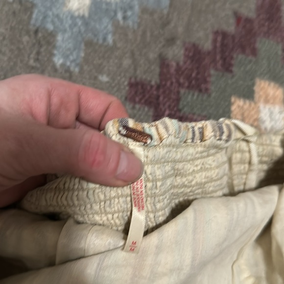 Free People striped strapless wide leg jumper with cute string belt - Picture 11 of 13